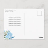 フローラモダンダスティブルーシルバーティアラキンセアニラ ポストカード (裏面)