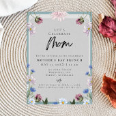 フローラモダンダスティブルーマザーズデイBRUNCH 招待状