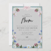 フローラモダンダスティブルーマザーズデイBRUNCH 招待状 (正面)