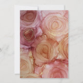 フローラモダンダークカーミン結婚式招待状 招待状 (裏面)