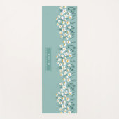 フローラモダンデイジーガーリーエレガントスタイリッシュ ヨガマット (正面)