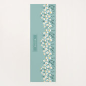 フローラモダンデイジーガーリーエレガントスタイリッシュ ヨガマット (裏面)