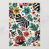 フローラモダンデザインカード メニュー (裏面)