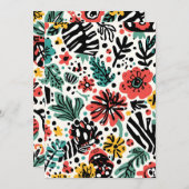 フローラモダンデザインカード メニュー (正面/裏面)