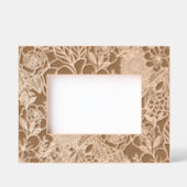 フローラモダンドードルズラインアート レーザー彫刻フレーム (正面)