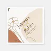 フローラモダンナプキン スタンダードカクテルナプキン (正面)