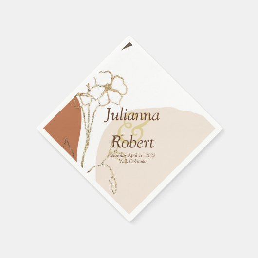 フローラモダンナプキン スタンダードカクテルナプキン (角)