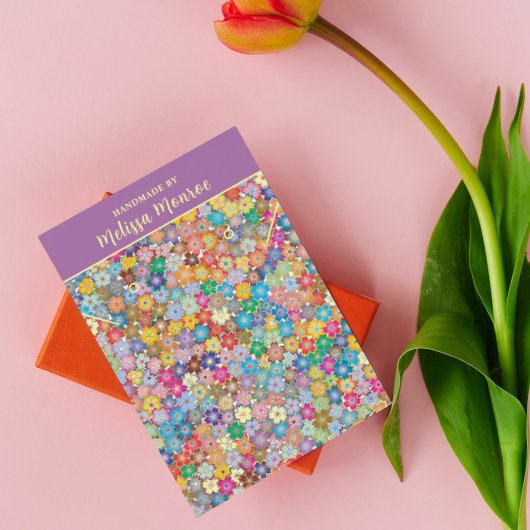 フローラモダンネックレスジュエリー表示カード