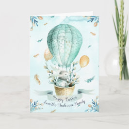 フローラモダンハッピーイースターウィズボホグリーティング シーズンカード