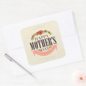 フローラモダンハッピーマザーズデイ スクエアシール (封筒)