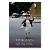 フローラモダンパステルウォーターカラーリタイアメントパーティー テーブルナンバー (裏面)