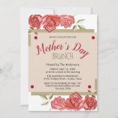 フローラモダンパーティーマザーズデイブランチ招待状 (正面)