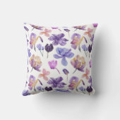 フローラモダンパープル枕 クッション (裏面)