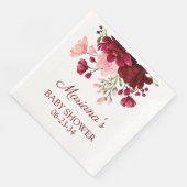 フローラモダンピンクガール赤ちゃんシャワー (コーナー)