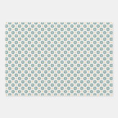 フローラモダンフォレストグリーンセット包装紙 ラッピングペーパーシート (正面)