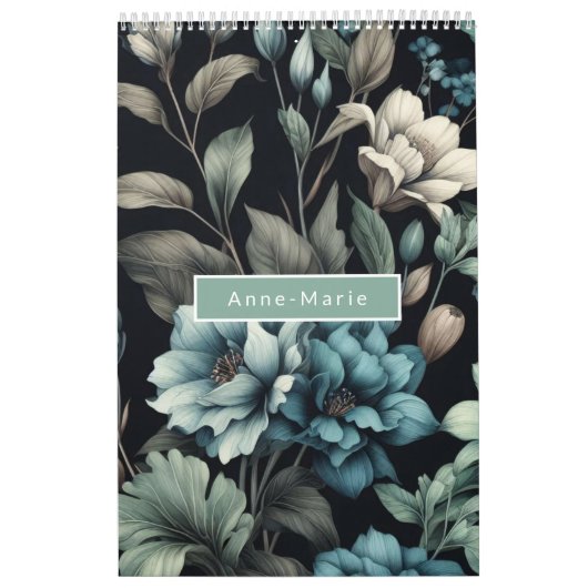 フローラモダンブガーリーエレガントスタイリッシュ カレンダー (カバー)