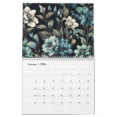 フローラモダンブガーリーエレガントスタイリッシュ カレンダー (1月 2026)