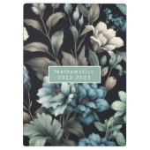 フローラモダンブガーリーエレガントスタイリッシュ クリップボード (裏面)