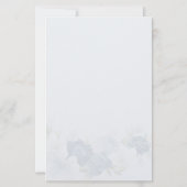 フローラモダンブライダルシャワー植物学招待状 便箋 (裏面)