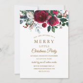 フローラモダンブルゴーニュのパーティー 招待状 (正面)