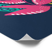 フローラモダンブルー植物学シンプル院 ポスター (角)