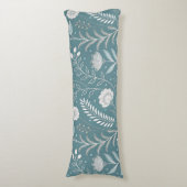 フローラモダンプリントブラッシュポリエステル ボディピロー (正面縦)