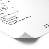 フローラモダンプレリスニングポスター ポスター (角)