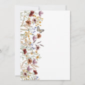 フローラモダンベビーシャワー招待状 招待状 (裏面)