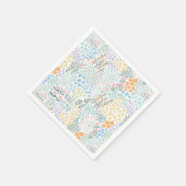 フローラモダンベビー開花ベビーシャワー スタンダードカクテルナプキン (角)