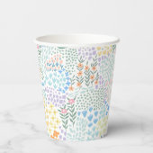 フローラモダンベビー開花ベビーシャワー 紙コップ (裏面)