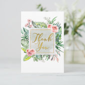 フローラモダンボタニカルシエレガントックサンキュー サンキューカード (スタンド正面)
