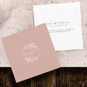 フローラモダンボタニックラインアートロゴリース 名刺