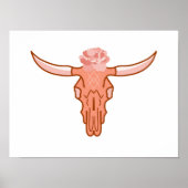 フローラモダンボホカウースカルアート ポスター (正面)