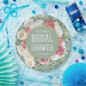 フローラモダンボーブライダルシャワー装飾品 ペーパープレート (パーティー)