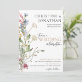 フローラモダンボー |ワイルドフラワー結婚ズ 招待状 (スタンド正面)