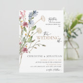 フローラモダンボー |ワイルドフラワー結婚ズ 招待状 (スタンド正面)