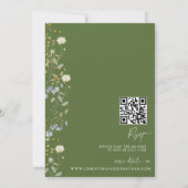 フローラモダンボー |ワイルドフラワー結婚ズ 招待状 (裏面)