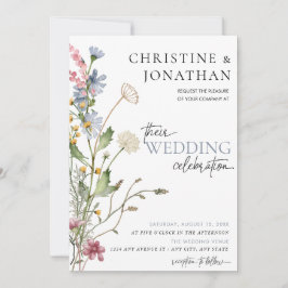 フローラモダンボー |ワイルドフラワー結婚ズ 招待状