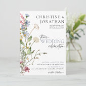 フローラモダンボー |ワイルドフラワー結婚ズ 招待状 (スタンド正面)