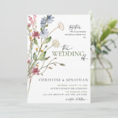 フローラモダンボー |ワイルドフラワー結婚ズ 招待状 (スタンド正面)