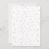 フローラモダンマジカルユニコーン1歳の誕生日 招待状 (裏面)