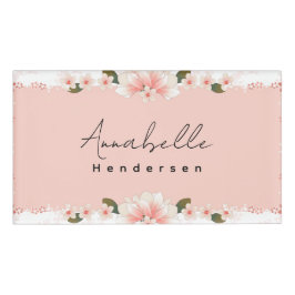 フローラモダンミニマリスト名タグ 名札