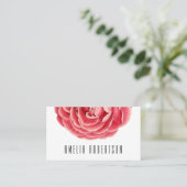 フローラモダンミニマルはっきりしたバラ名刺 名刺 (スタンド正面)