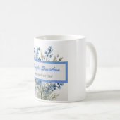 フローラモダンミニマルエレガントプロフェッショナル コーヒーマグカップ (正面右)