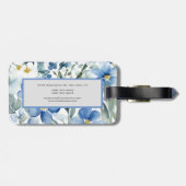 フローラモダンミニマルエレガントプロフェッショナル ラゲッジタグ (裏面横)