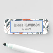 フローラモダンミニマルエレガントプロフェッショナル 名札 (インサイチュ)