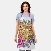フローラモダンラグジュアリーギフトコレクション エプロン (着用した状態)