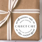 フローラモダンリースイースターホームメイドベーキングギフト ラウンドシール