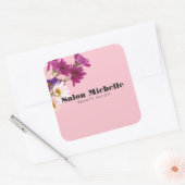 フローラモダンリーススクエアステッカー スクエアシール (封筒)