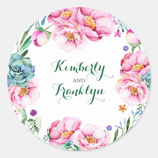 フローラモダンリース水結婚色 ラウンドシール